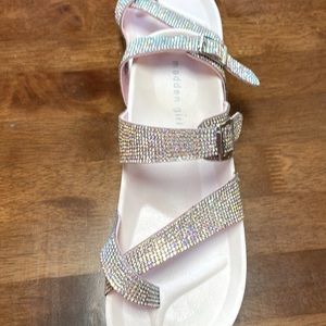 Steve Madden pink glitter Sandlers gently used